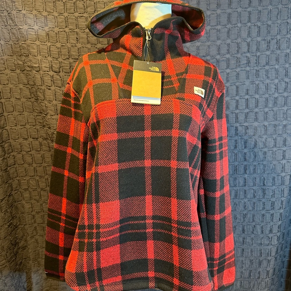 NWT! Women's The North Face Crescent Pullover Top Fleece Zip Jacket Hoody XS